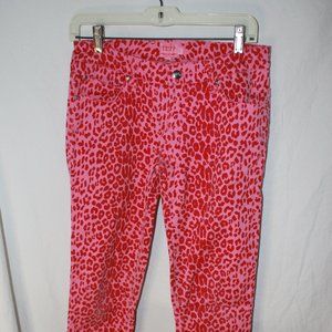 tripp nyc pants pink cheetah size 5